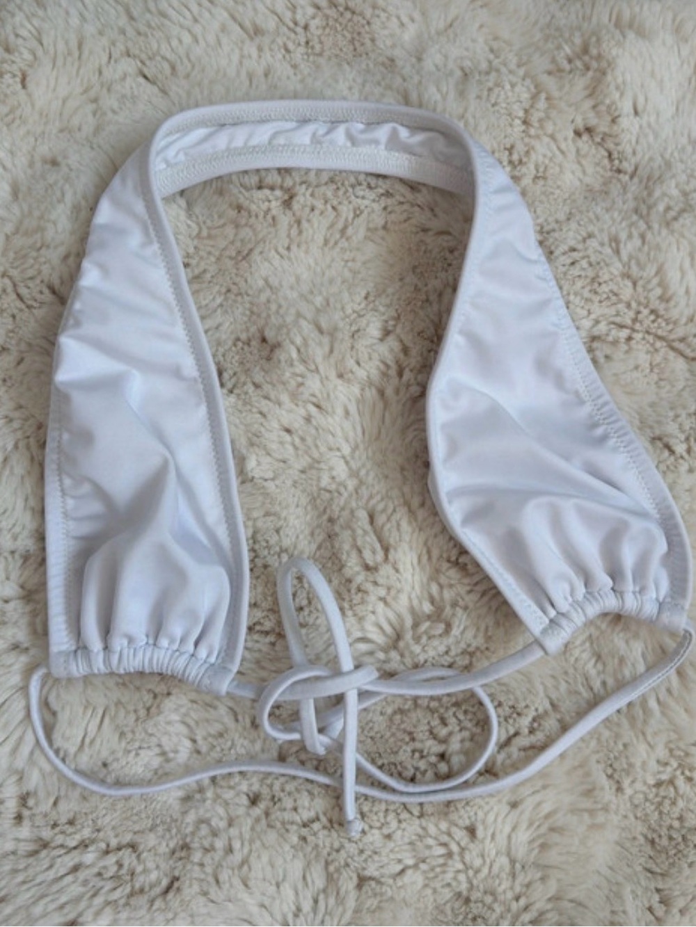 Bananhot White Women’s Halter Bikini Top